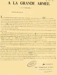 सेना के लिए घोषणा, 13 अक्टूबर 1805, 1921। द्वारा अज्ञात