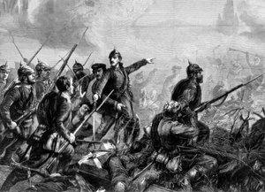 इस शुल्क पर प्रशिया पैदल सेना, फ्रेंको-प्रशिया युद्ध, 1870 द्वारा अज्ञात