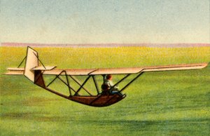 जर्मनी, 1932 में रौन-रोसिटेन सोसाइटी ग्लाइडिंग स्कूल में जूलिंग ट्रेनिंग ग्लाइडर में प्यूपिल। द्वारा अज्ञात