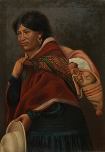 क्वेशुआ माँ, लगभग। 1890-1892. द्वारा अज्ञात