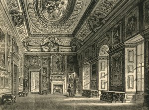 क्वीन कैरोलिन ड्राइंग-रूम, केंसिंग्टन पैलेस, c1876। द्वारा अज्ञात