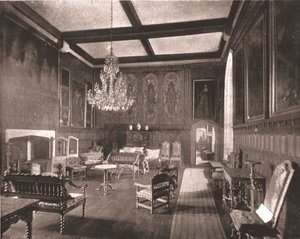 क्वींस एलिजाबेथ का कमरा पेंशुरस्ट प्लेस, केंट, 1894 में। द्वारा अज्ञात