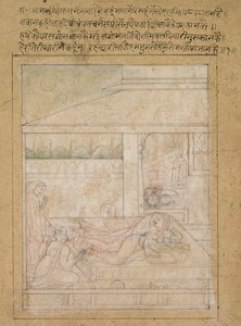 राधा और कृष्णा सुलह, सी। 1790-1800। द्वारा अज्ञात