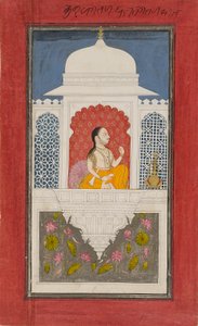एक मंडप में राजा सगत सिंह, c1750 द्वारा अज्ञात