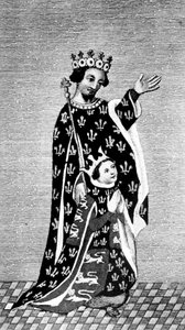 रिचर्ड द्वितीय और उनके पिता, ब्लैक प्रिंस, 14 वीं शताब्दी, 1910 द्वारा अज्ञात