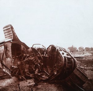 खुला टैंक, शैंपेन, उत्तरी फ्रांस, c1914-c1918 द्वारा अज्ञात