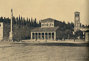 रोम - एस। लोरेंजो फूरी ले मूरा, 1910 की बेसिलिका द्वारा अज्ञात