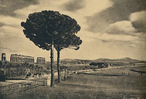 रोमा - नियियो अप्पियन वे - क्लोडियस के एक्वाडक्ट के अवशेष। अल्बान हिल्स, 1910 द्वारा अज्ञात