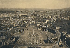 रोमा - सेंट पीटर्स के कपोला से पनरोमिक व्यू, 1910 द्वारा अज्ञात