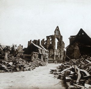 खंडहर, क्रोनोन, उत्तरी फ्रांस, c1914-c1918 द्वारा अज्ञात