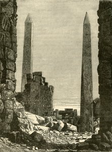 1890 में कार्नक में खंडहर। द्वारा अज्ञात