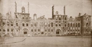 होटल डि विले, पेरिस, मई 1871 के खंडहर द्वारा अज्ञात