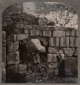 लाजर के घर के खंडहर, c1900 द्वारा अज्ञात