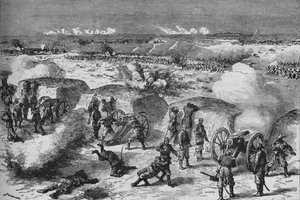 रूसी हमला एक तुर्की Redoubt पर, 1902 द्वारा अज्ञात