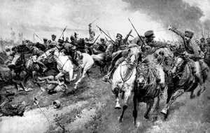 रूसी सेना ने जर्मन सेना, पूर्वी प्रशिया, प्रथम विश्व युद्ध, 1914 पर हमला किया द्वारा अज्ञात