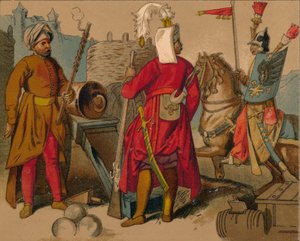 17 वीं शताब्दी के रूसी स्ट्रेलित्ज़ी और तुर्की गार्ड - आर्टिलरीमैन, जनिसरी, स्पाहियोग्लान, सी 1 द्वारा अज्ञात
