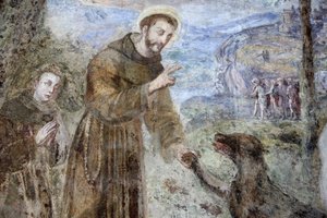 सांता चियारा मठ, नेपल्स फ्रेस्को विवरण: SFrancesco, नेपल्स, इटली द्वारा अज्ञात