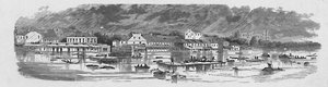 1874, 1883 के बाढ़ के दौरान बैटन रूज में दृश्य द्वारा अज्ञात