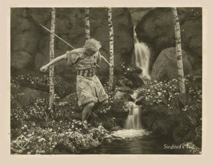 फिल्म डाई निबेलुन्गेन: सिगफ्रीड फ्रिट्ज लैंग, 1924 का दृश्य। द्वारा अज्ञात