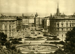 श्वार्ज़ेनबर्गप्लात्ज़, वियना, ऑस्ट्रिया, c1935। द्वारा अज्ञात