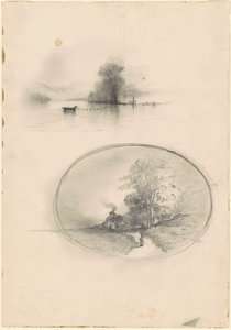 सीस्केप और लैंडस्केप, सी. 1859. द्वारा अज्ञात