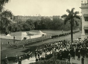 गवर्नमेंट हाउस में लॉर्ड कर्ज़न का दूसरा आगमन, 1904, 1925। द्वारा अज्ञात