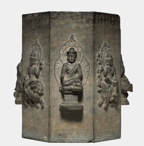 एक धरनी स्तंभ की धारा, तांग राजवंश 618-907। द्वारा अज्ञात