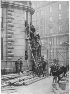 सेवकों ने होटल सेसिल, लंदन में c1903 1903 में फायर ब्रिगेड की द्वारा अज्ञात