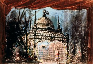 मोज़ार्ट्स द मैजिक फ्लूट के लिए डिज़ाइन सेट करें, 1863 द्वारा अज्ञात