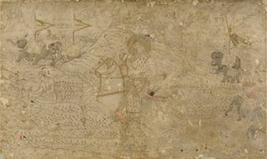 Shah Jahan and his son Dara Shikoh hunting, c. 1790.  द्वारा अज्ञात