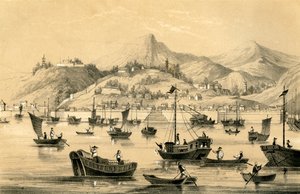 शंघाई, ब्रिटिश वाणिज्य, 1847 के अंत में संधि द्वारा खोले गए पांच बंदरगाहों में से एक है द्वारा अज्ञात