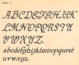 शीट 11, अल्फाबेट्स के पोर्टफोलियो से, 1929 द्वारा अज्ञात