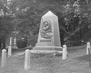 Sheridans Tomb, Arlington National Cemetery, वर्जीनिया, अमेरिका, c1900। द्वारा अज्ञात