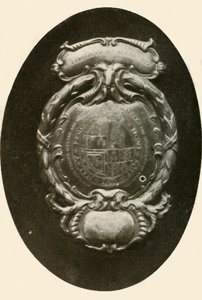 रजत कोट, अंग्रेजी कोट-ऑफ-आर्म्स, 1677, 1937 के साथ। द्वारा अज्ञात