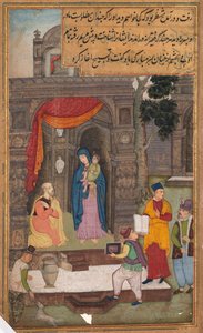 मैरीन और जीसस के सामने शिमोन घुटने टेकने के बाद, उन्हें आइना ऑफ होलीनेस से ..., 1602- द्वारा अज्ञात