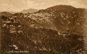 तारा देवी से शिमला, c1918-c1939। द्वारा अज्ञात