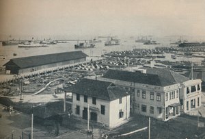 सिंगापुर हार्बर हमेशा 1937 और कई प्रकार की शिपिंग के साथ भीड़ है द्वारा अज्ञात