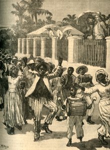 बारबाडोस में गुलामी मुक्ति उत्सव, c1834 c1890। द्वारा अज्ञात