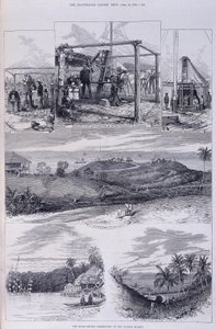 सूर्य ग्रहण वेधशाला, निकोबार द्वीप समूह, c1875 द्वारा अज्ञात