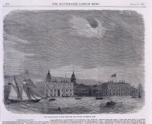 रॉयल ऑब्जर्वेटरी, ग्रीनविच, 1858 में सूर्य ग्रहण देखा गया द्वारा अज्ञात