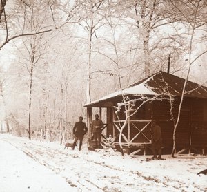 बर्फ में सैनिक, Marquenterre, उत्तरी फ्रांस, c1914-c1918 द्वारा अज्ञात