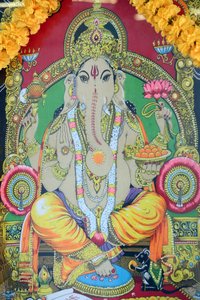 श्री थेन्डे युथापानी मंदिर। गणेश। चित्र। हो ची मिंन शहर। वियतनाम द्वारा अज्ञात