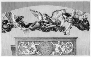 1520-1523 1870 को एंजल्स द्वारा सेंट कैथरीन को उसके मकबरे पर ले जाया गया द्वारा अज्ञात