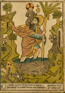 सेंट क्रिस्टोफर। 1423, 1915। द्वारा अज्ञात