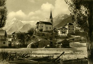 सेंट मार्गरेट चर्च, कापरून, ऑस्ट्रिया, c1935। द्वारा अज्ञात