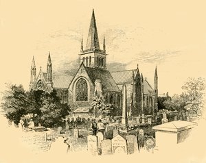 सेंट निकोलस चर्च: द एक्सटर्नल, 1898। द्वारा अज्ञात