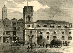 सेंट ओलेव्स चर्च, 1820 में, c1878। द्वारा अज्ञात