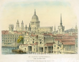 सेंट पॉल कैथेड्रल, लंदन शहर, 1825 द्वारा अज्ञात