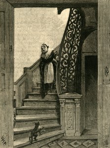 साउथम्पटन हाउस में सीढ़ी, सी 1872। द्वारा अज्ञात