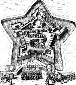 1617-1619 को घेराबंदी के तहत आने वाले एक मोर्ट द्वारा स्टार फोर्ट का बचाव किया गया द्वारा अज्ञात